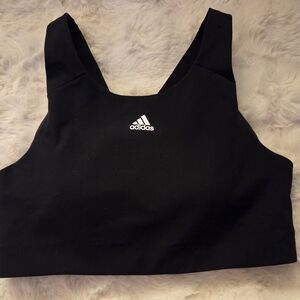 Adidas Sleek Black Activewear Top